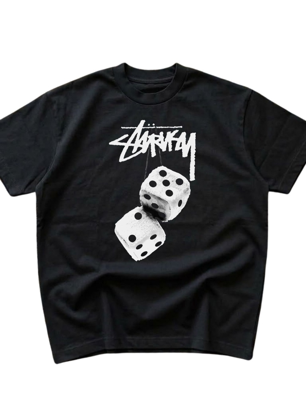 Gildan Black Graphic Dice Tee